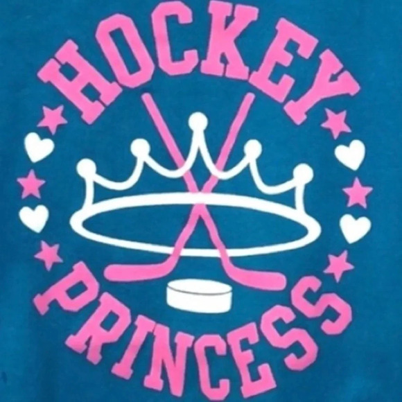 HOCKEY EUC GIRLS TOP SHIRT TEE PRINCESS TSHIRT SIZE 7 - Picture 2 of 4
